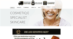 Desktop Screenshot of cosmetiqeantiaging.com